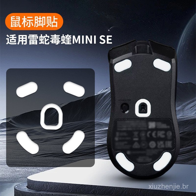Novos adesivos de pés para mouse sem fio Razer Viper Mini SE v2 pro ICE, bordas arredondadas e superfície lisa, adesivos