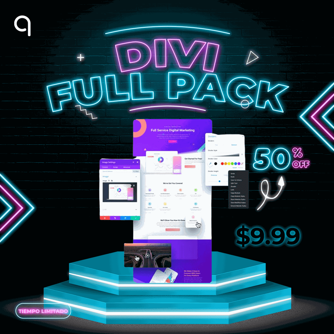 Programa con licencia compartido - Divi Buider