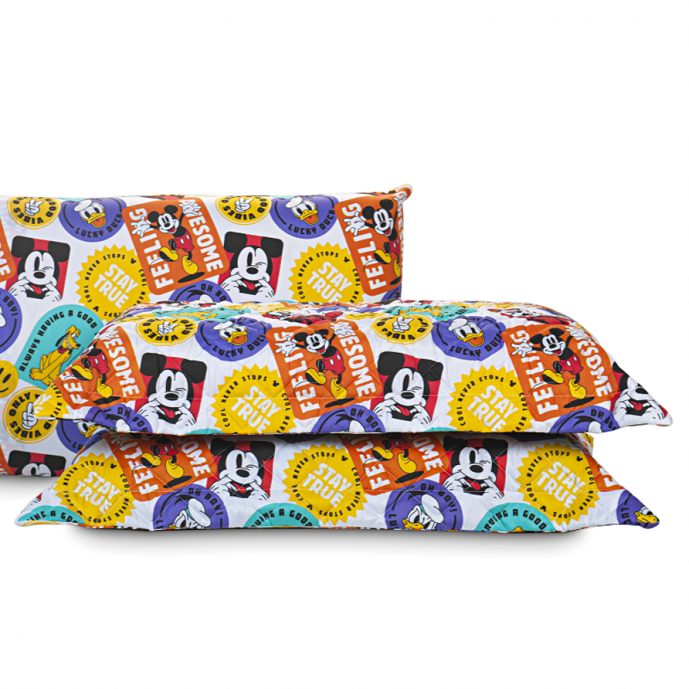 Porta Travesseiro 1 Peça 50 x 70 Infantil Personagens Linha Disney Tecido Matelado Ultrassônico. 100% Poliéster.