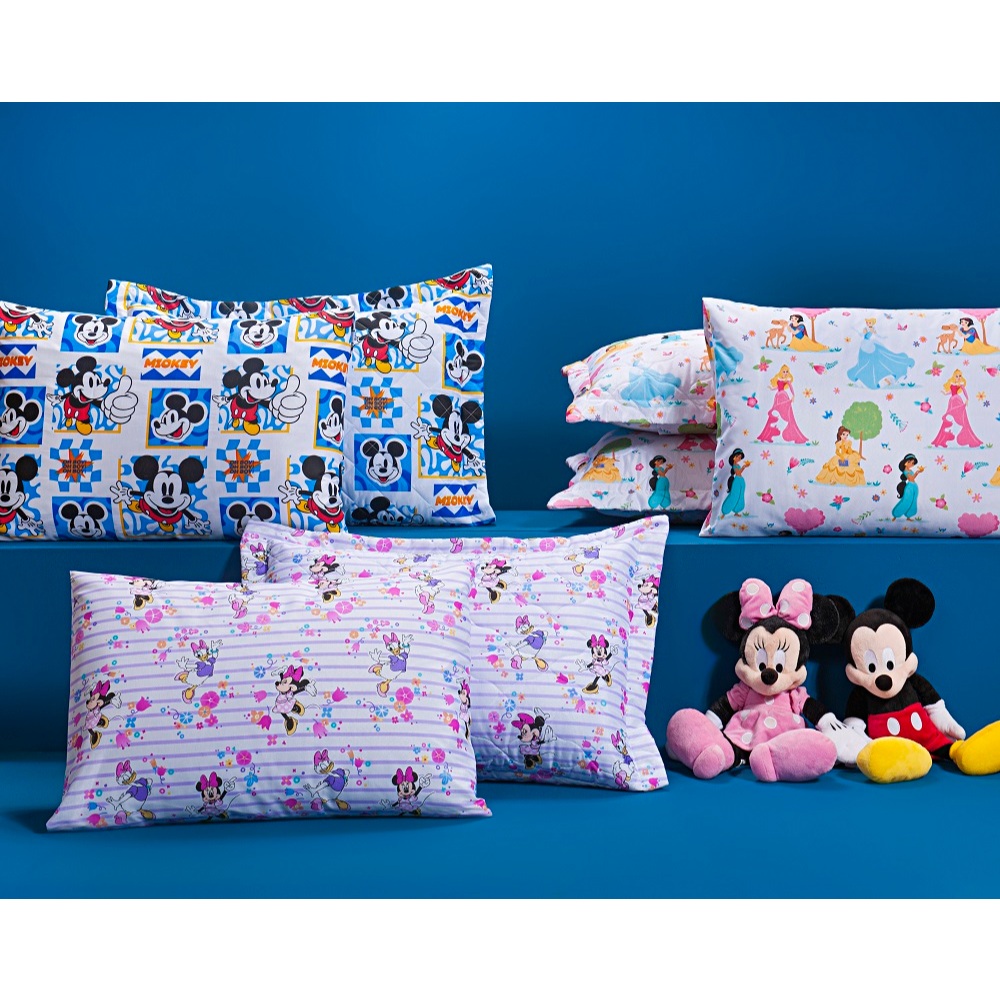 Porta Travesseiro Matelado Soft 1 Peça 50 x 70 Infantil Linha Disney 60% Poliéster / 40% Algodão