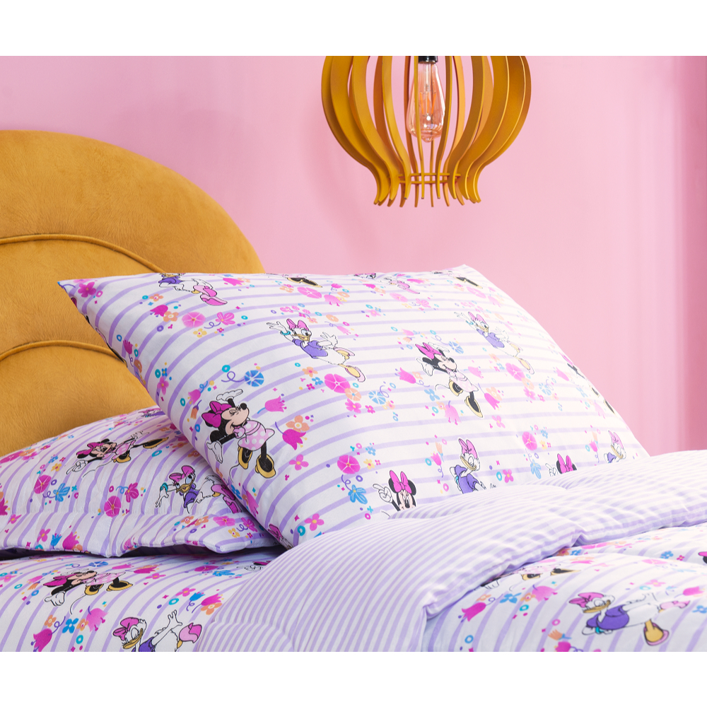 Jogo De Cama 2 Peças Solteiro Infantil Linha Disney Varias Estampas 100% Algodão