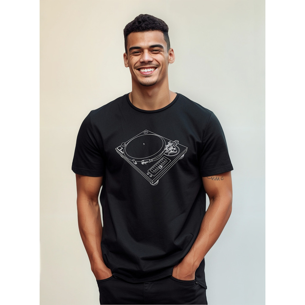 Camiseta Camisa Technics Sl 1200 Mk2 Dj Scratch Malha Premiu