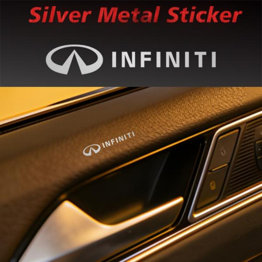 Kit 10 Peças 3D Adesivo Logotipo Emblema de Metal Acessórios para Carro For Infiniti Q50 Q60 QX60 QX70 QX80