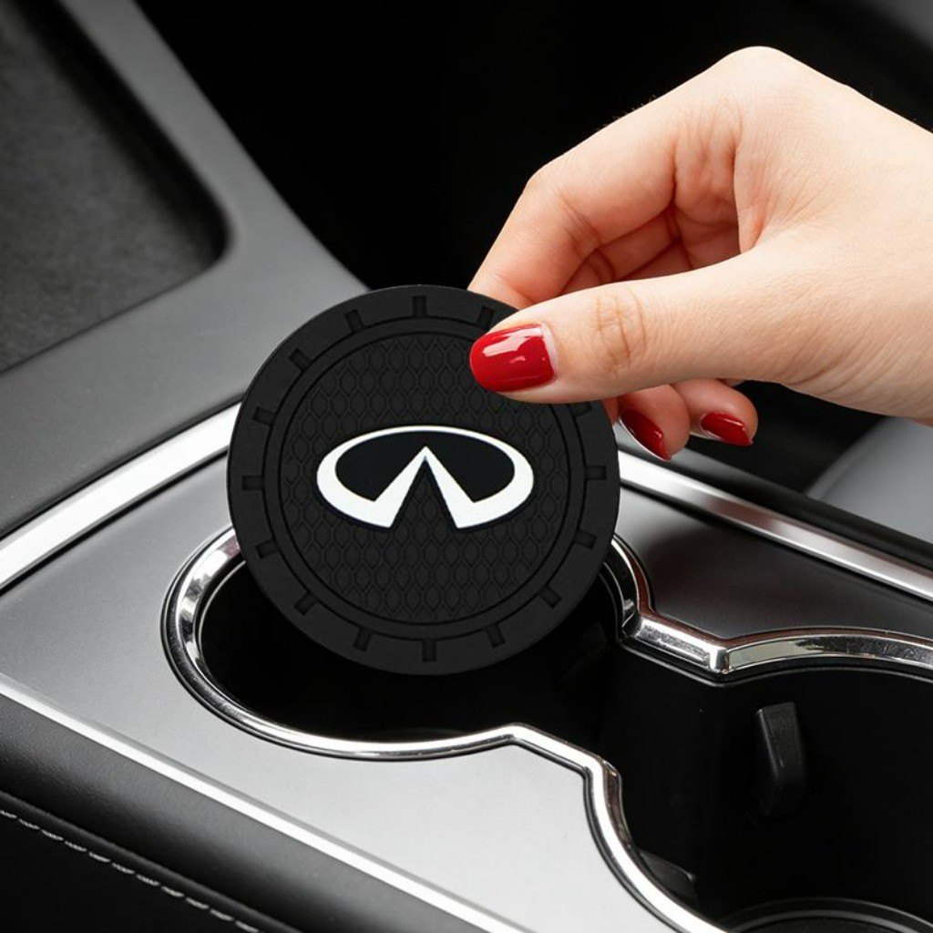 1 Peça Anti-ruído Porta Copo Silicone Carro Acessórios Para Carro For Infiniti Q50 Q60 Q70 QX50 QX60 QX70 QX80