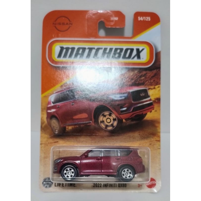 MATCHBOX 2022 NISSAN INFINITI QX80 LINDA PINTURA METÁLICA BRILHANTE ESCALA 1:64