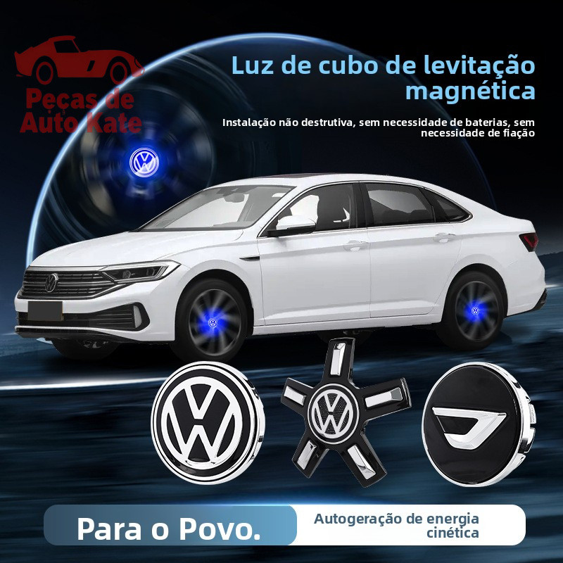 Calotas iluminadas por levitação magnética adequadas para Volkswagen Tiguan, Touran, Lingon, Espace, Passat e 5QPH.