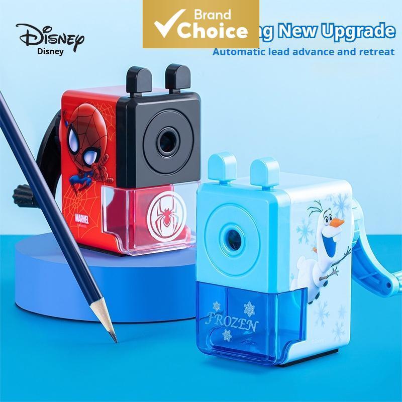 Apontador de Lápis Disney: Apontador de Lápis de Cartoon Durável com Manivela Rotativa para Crianças e Alunos do Ensino