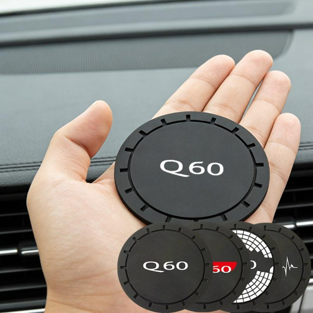 1 Peça Proteção Contra Arranhões Protetor De Porta Copo Carro Acessórios Automotivos For Infiniti Q60 Pure Luxe Red
