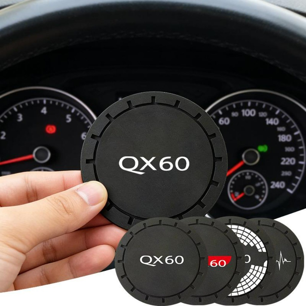 1 Peça Silicone Tapete Porta Copos Carro Acessórios Automotivos For Infiniti QX60 Luxe Pure Sensory Autograph AWD
