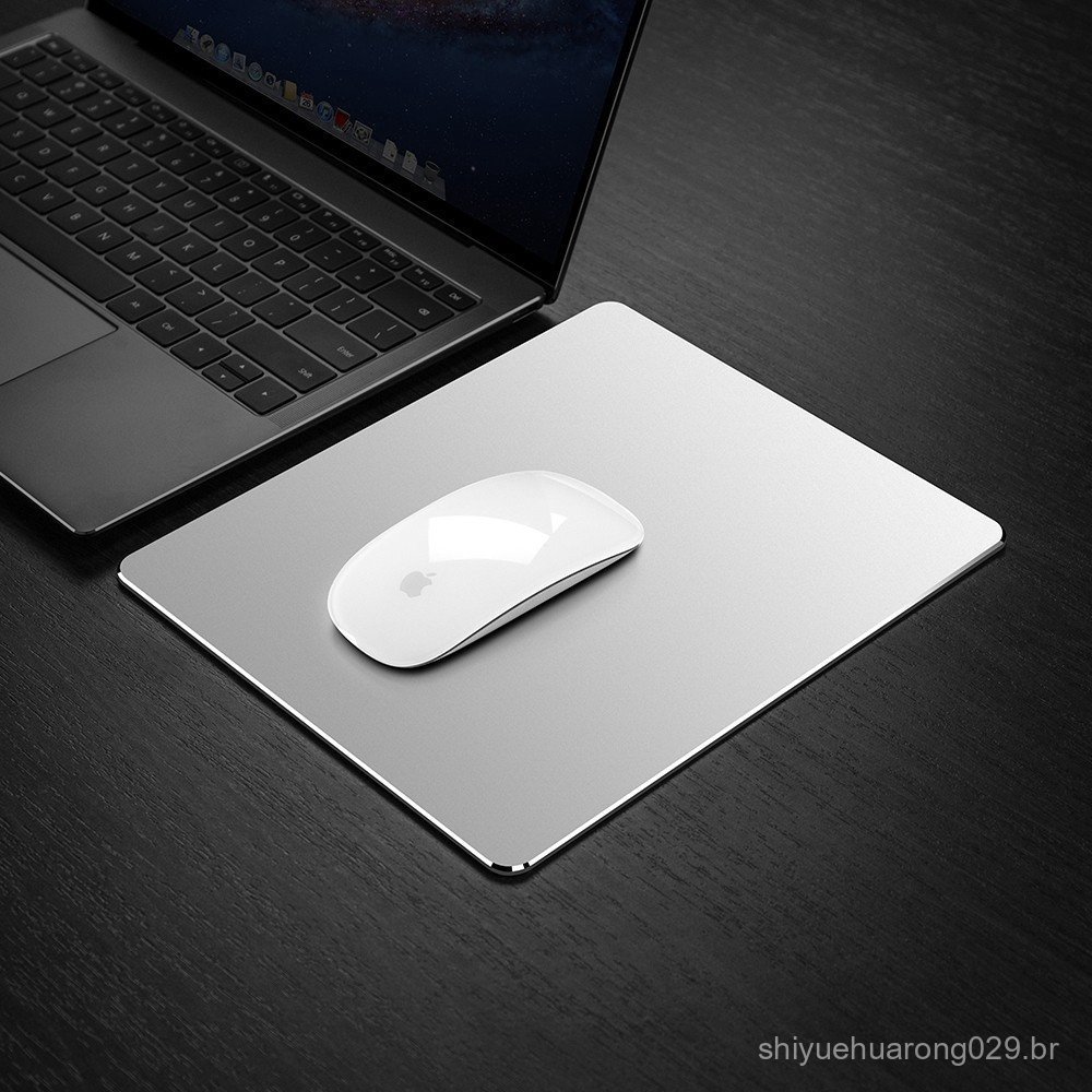 De Metal De Alumínio Mouse Pad Mat Duro Suave Magia Mousead Fino Dupla Face À Prova D 'Água Para O Escritório Em Casa