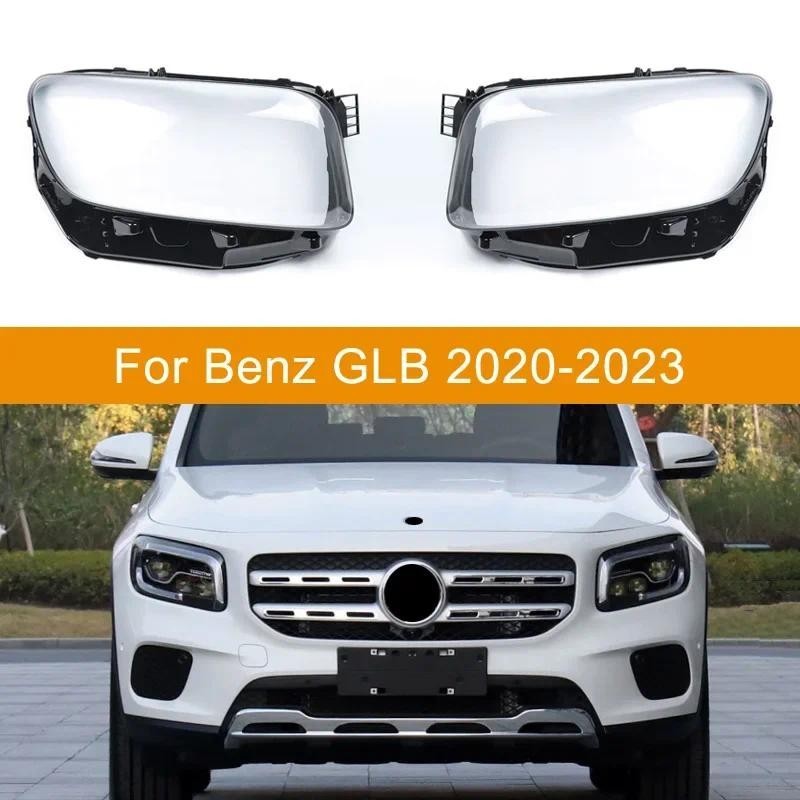 Farol Do Carro Lâmpada Lente Capa Escudo Abajur Para Mercedes Benz X247 W247 GLB 2020 2021 2022 2023 Peças De Automóvel