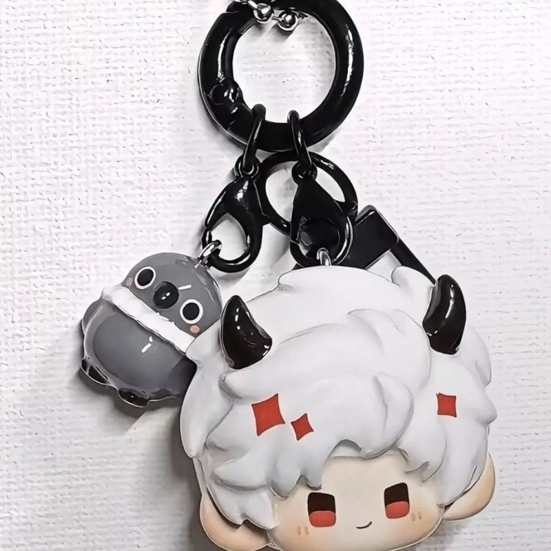 Amor Dos Desenhos Animados E Sílabo Deepspace Qin Che Corvo Ins Resina Pingente Do Telefone Móvel Mochila Pendurado Manu