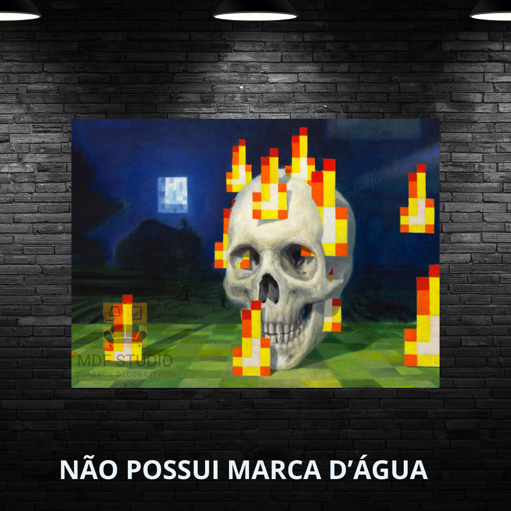 Minecraft - Placas Quadros Decorativos Posters Gamer Pixel Art