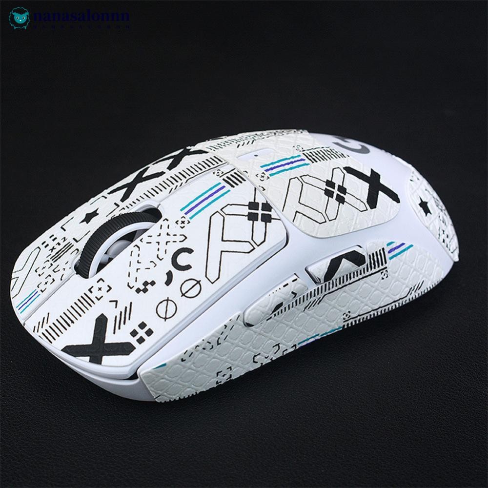 NANASALONNN Mouse Grip Tape Skate DIY Artesanal Adesivo Antiderrapante Pele De Lagarto Sugar Suor Para Logitech GPW 1 2
