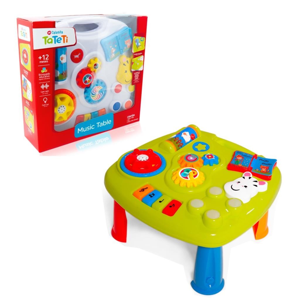 Brinquedo Mesinha de Atividades Music Table c/ Som e Luz