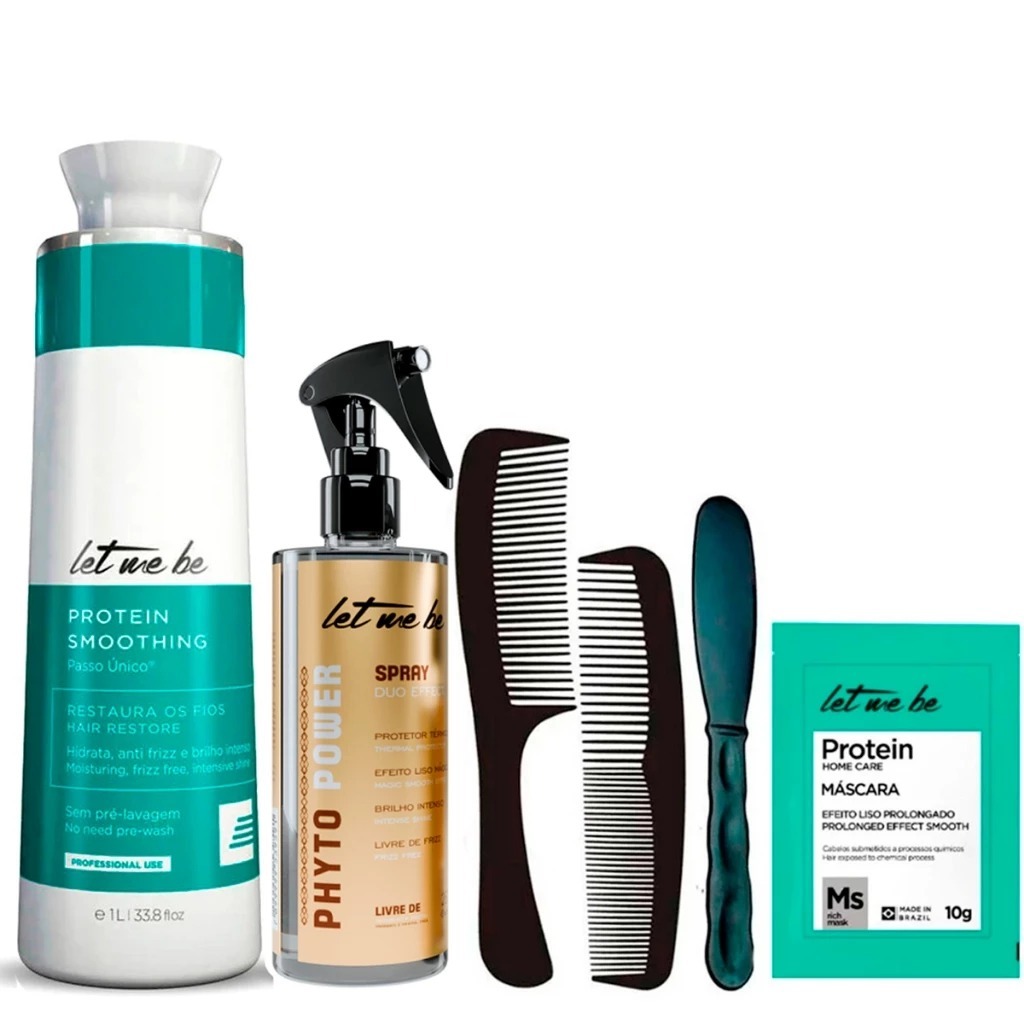 Kit Progressiva Smoothing 1L e Spray Effect 260ml Let Me Be
