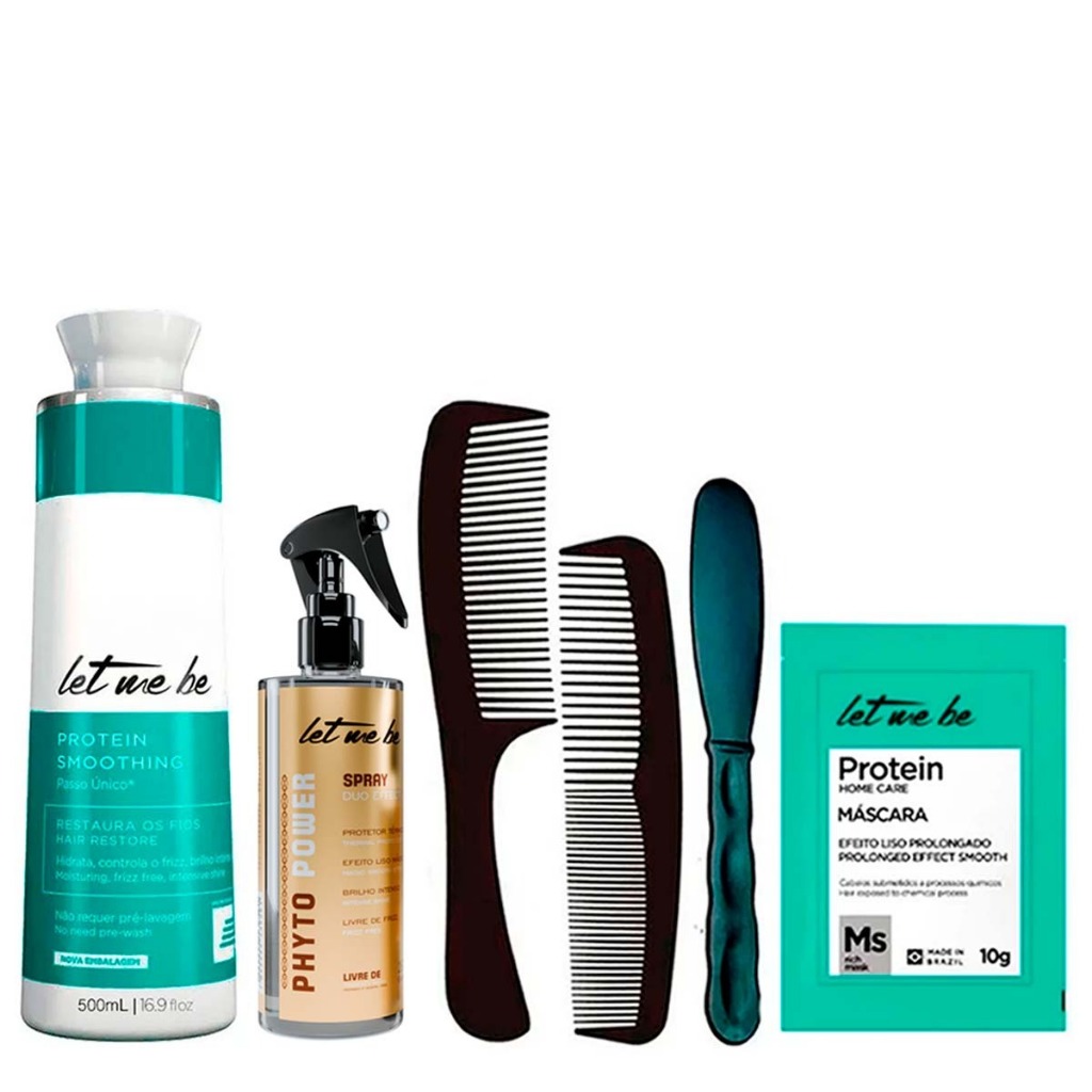 Kit Progressiva Smoothing e Spray Duo Effect 260ml Let Me Be