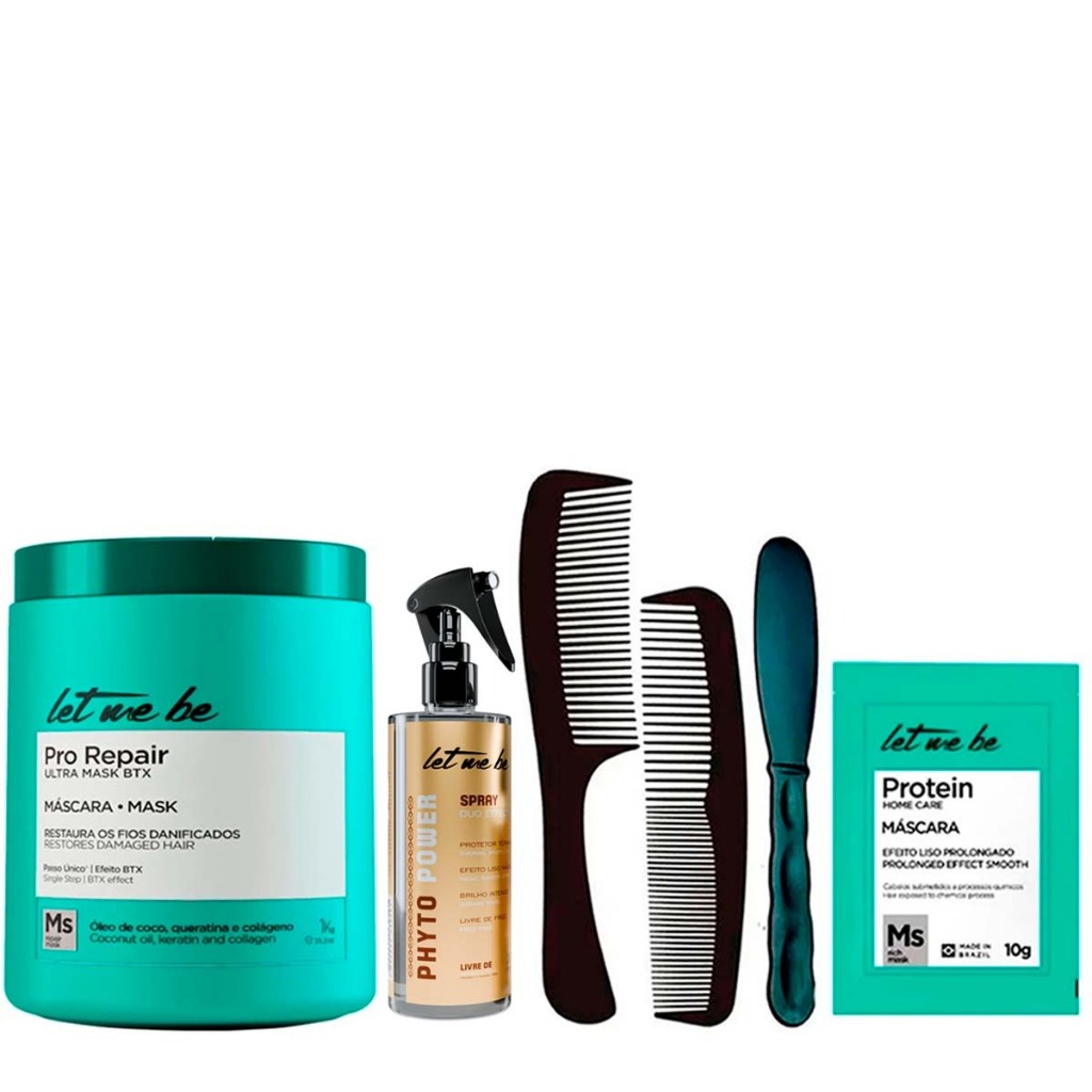 Kit Btx Pro Repair 1kg e Spray Duo Effect 260ml Let Me Be