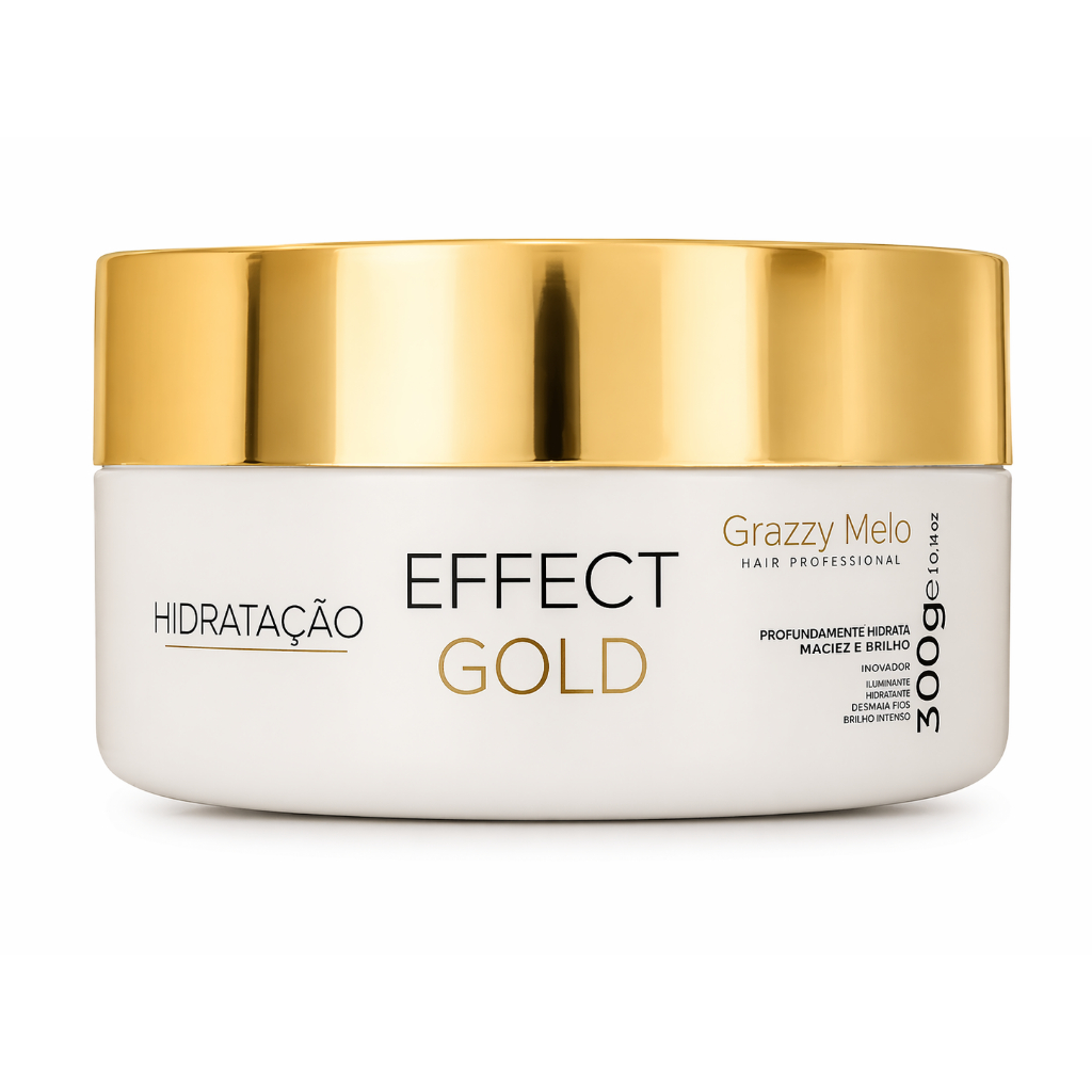 Máscara Capilar Hidratação Profunda Nutrição Intensa AntiFrizz Effect Gold 300g - Promoção !