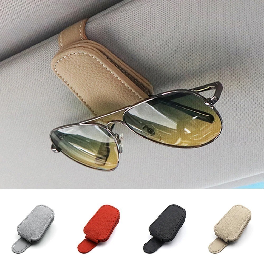 Suporte Universal De Carro Para Óculos Clip Card Suporte Pára-sol De Bilhetes Fixador De Caneta Óculos Multifuncionais