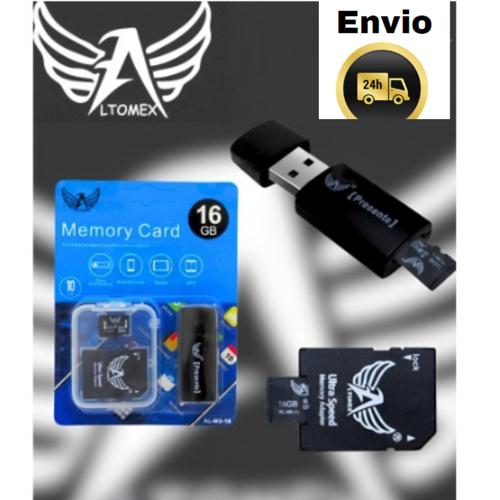 Cartão De Memória Micro SD + Adaptador SD + Pen Drive USB Classe 10.
