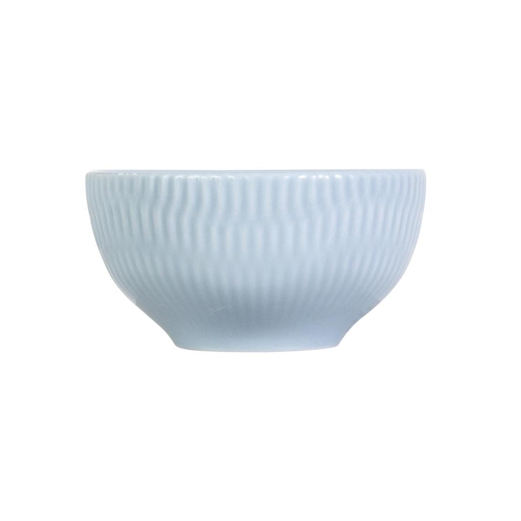 Bowl Tigela Sobremesa Azul Vintage Relevo Shell 408ml Germer
