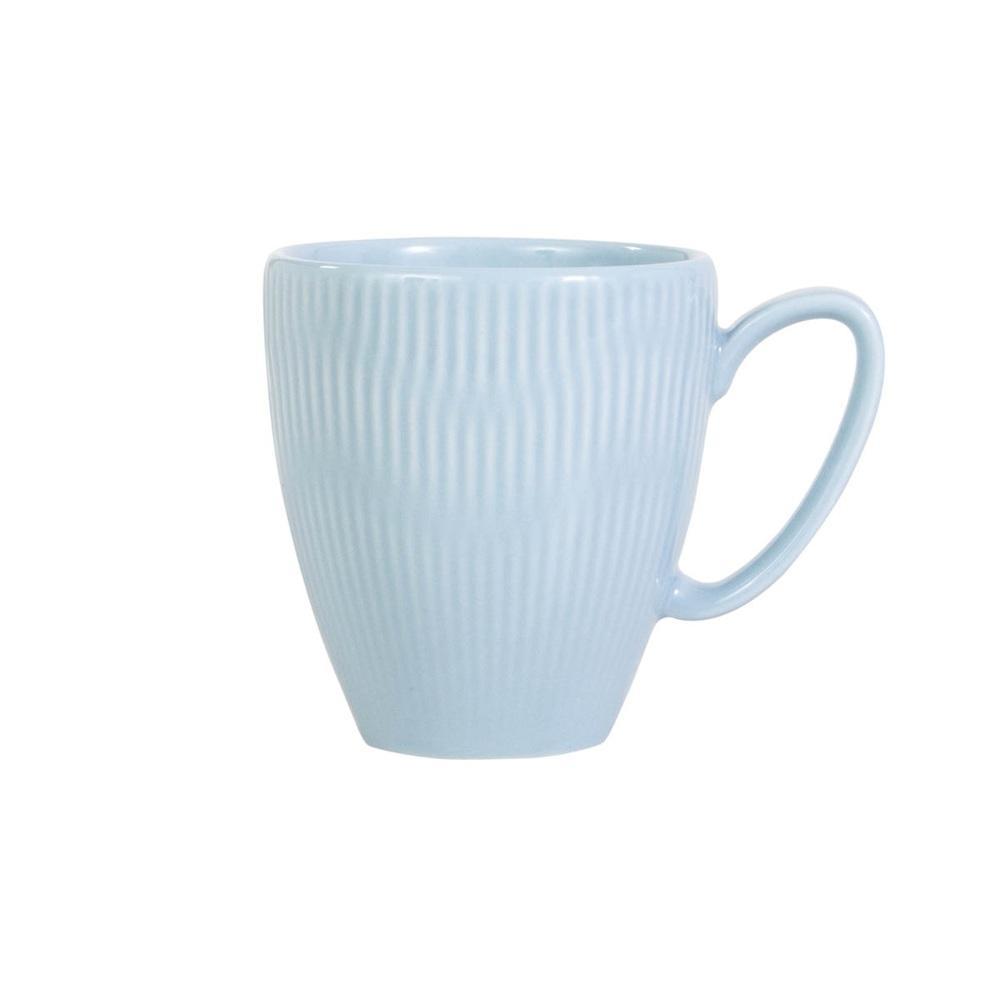 Caneca Chá Café Shell Azul Vintage 335 ml Germer Porcelanas