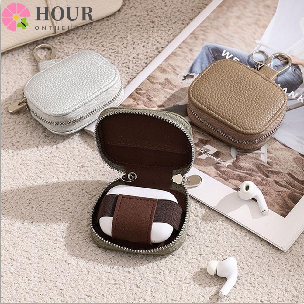 Carteiras De Chave HOUR , Fone De Ouvido Pendurado Na Cintura De Couro PU Carregando , Bolsa De Moedas Portátil Universa