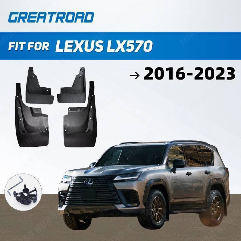 Retalhos De Lama Do Carro Para Lexus LX570 2016 2017 2018 2019 2020 2021 2022-2023 Mudflaps Respingo Guardas Aleta-Lamas