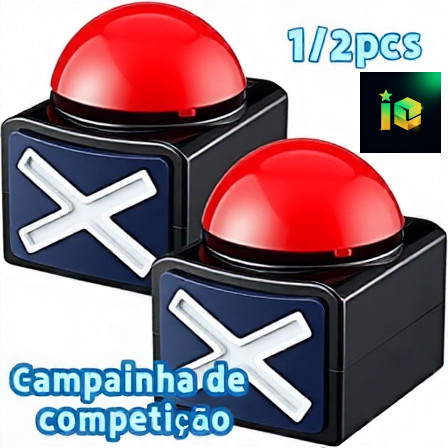 2/1PCS Jogo Resposta Ao Buzzer , Game Botão De Alarme Sonoro Com Trivia Light Quiz Obtém Talent Toys