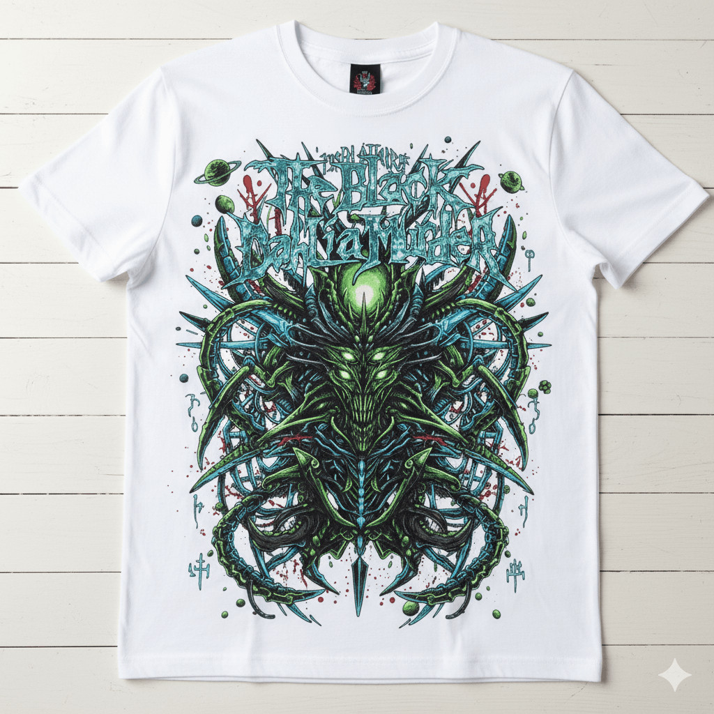 Music.Soul  Camiseta Masculina The Black Dahlia Murder Estética Melodic Death Metal | Unissex 100% algodão