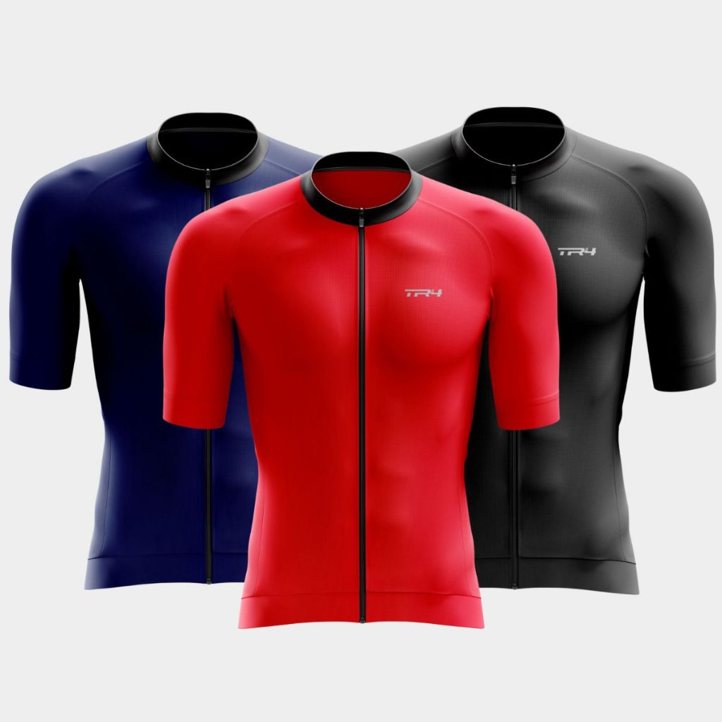 Kit 3 Camisas Camiseta Ciclismo Masculino Premium Manga Curta Speed Mtb Elite Homem Pedal
