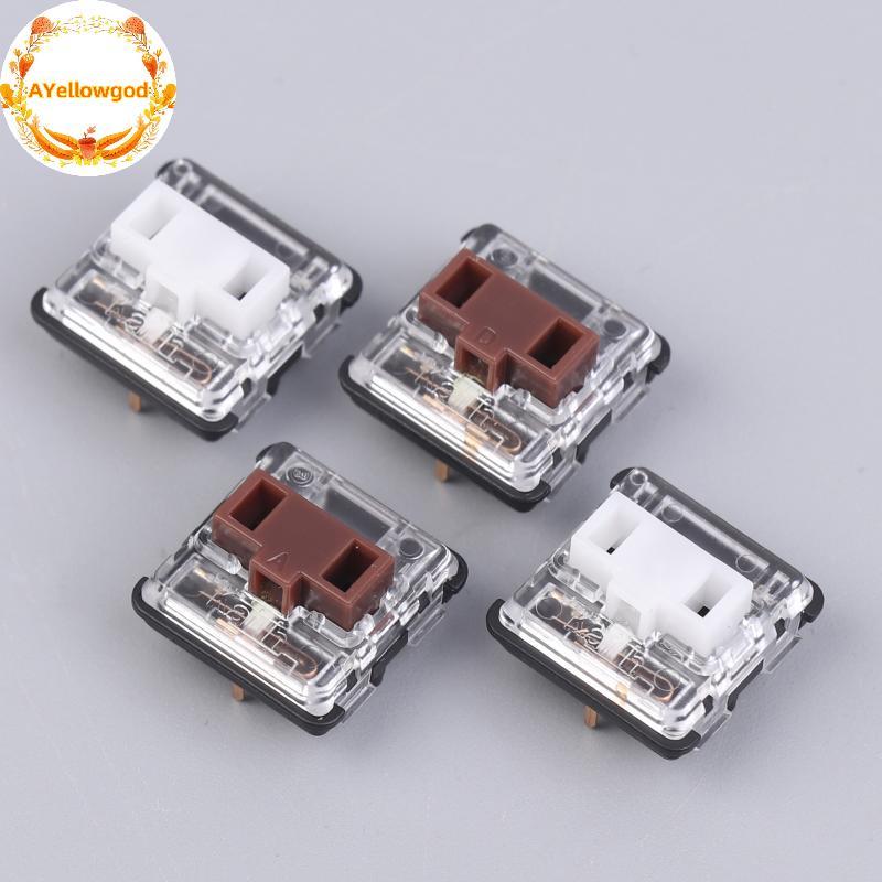 AYellowgod 5 Peças Interruptor De Teclado De Baixo Perfil Para G913 G915 G813 G815 De Reparo Branco Marrom Vermelho Inte