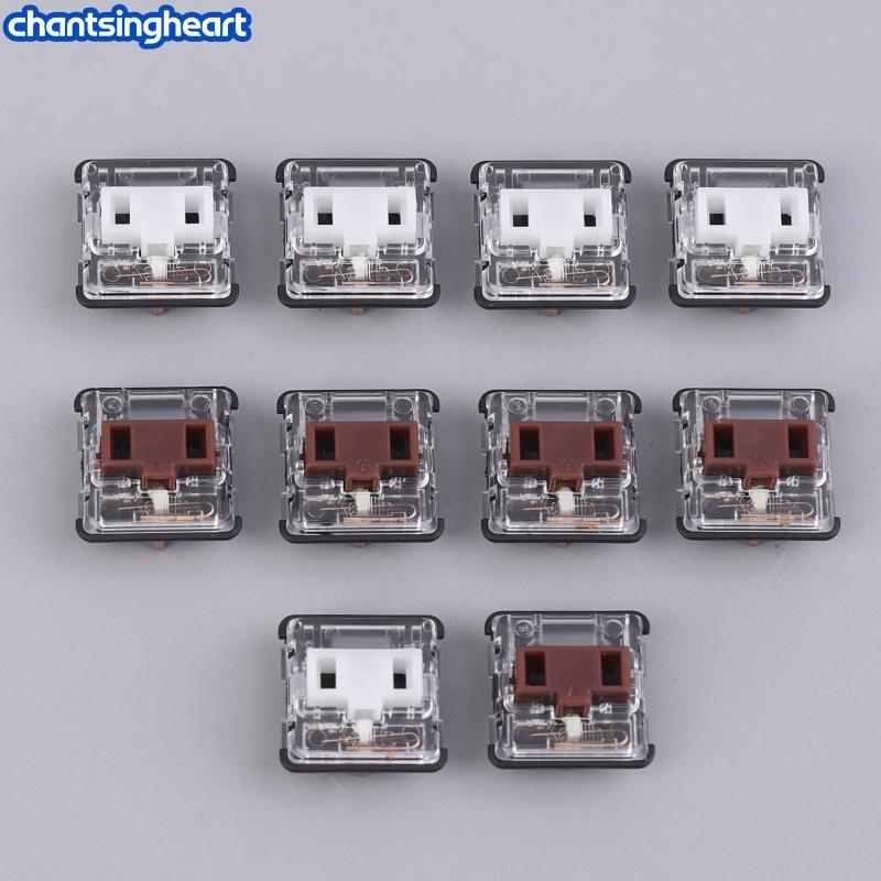 CHANT 5 Peças Interruptor De Teclado De Baixo Perfil Para G913 G915 G813 G815 De Reparo Branco Marrom Vermelho Interrupt