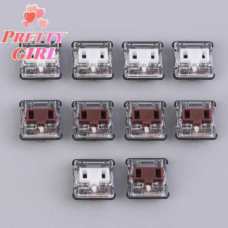 [Pretty ggirl] 5 Unidades De Interruptor De Teclado De Baixo Perfil Para G913 G915 G813 G815 Peças De Reparo Branco Marr
