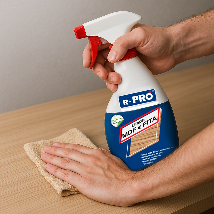 R-PRO Limpador de MDF e Fita de Borda 500ml D-Limoneno Removedor de Cola Marcenaria Desengraxante