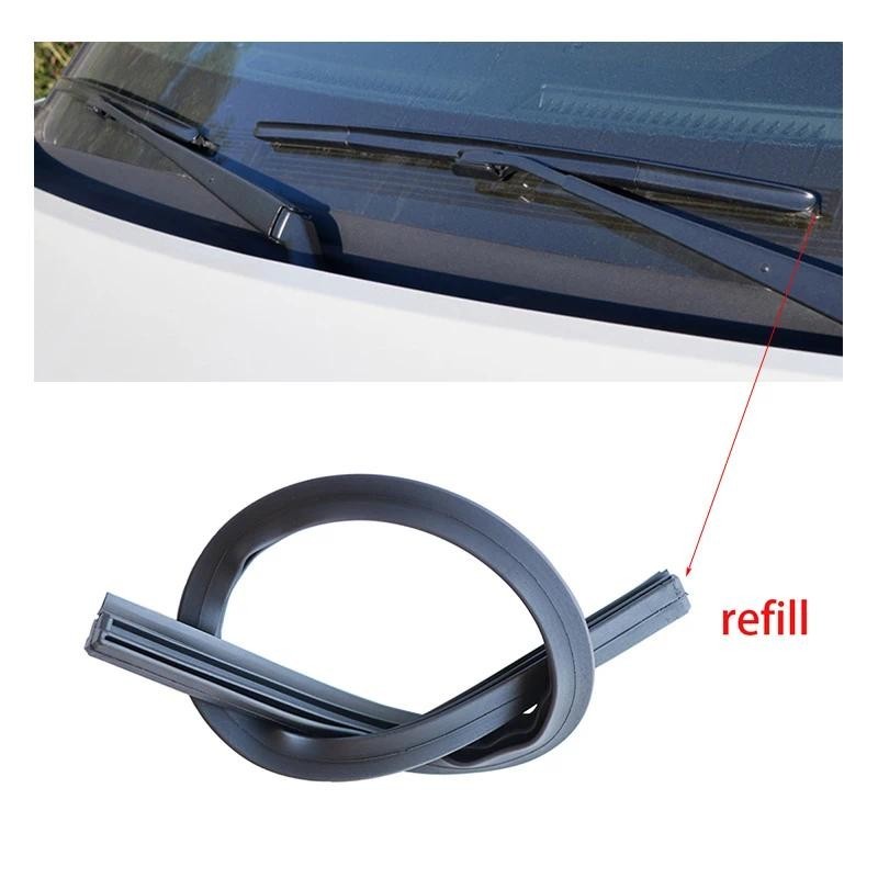 1x Tira De Borracha De Inserção De Recarga De Limpador De Carro Para Nissan X Trail T31 T30 Navara Sunny Micra Acessório