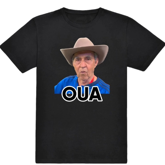 Camiseta Masculina Estampa Meme Tião Oua Tecido premium 100% Algodão