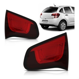 Kit Lanterna Traseira Citroen C3 Bicolor Lanterna Mala 2013 2014 2015 2016 2017 2018 2019