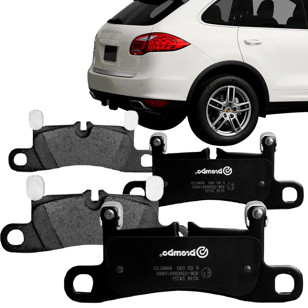 Jogo Pastilha Freio Traseira Porsche Cayenne 92A 3.0 Diesel 2010 2011 2012 2013 2014 2015 Low metal