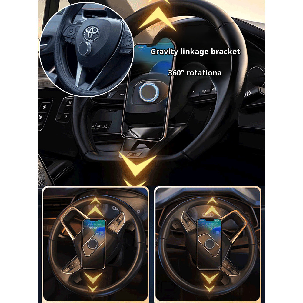 [Universal Compatibility] [Super Stable] Zero Gravity Car Phone Navigation Mount/Magnetic Phone Mount/Navigation Stand