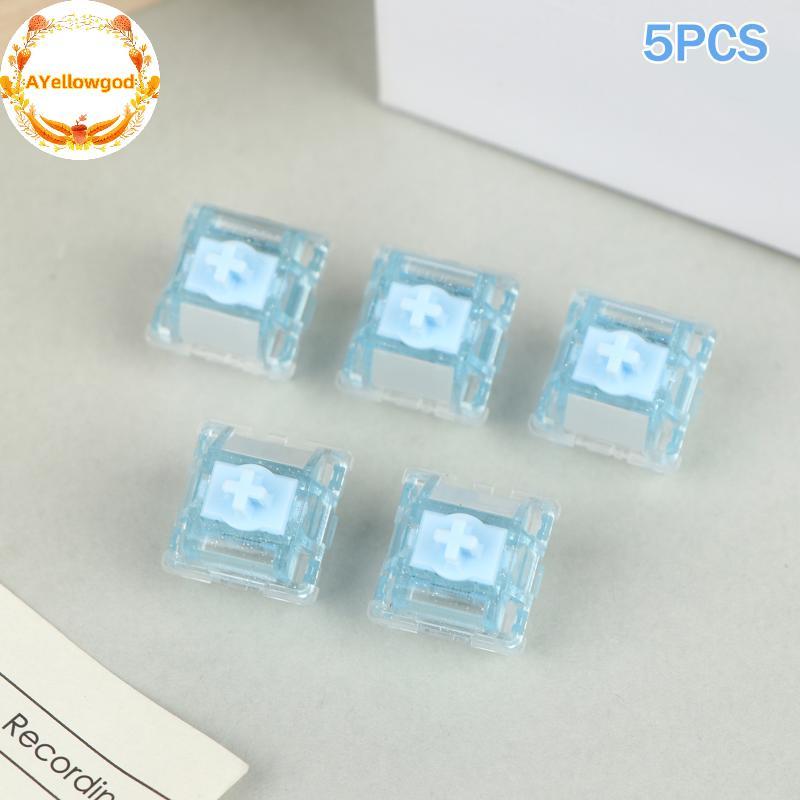 AYellowgod 5 Pcs Interruptor Linear Para Teclado Mecânico Ice Ultra Switch Suave Operação Silenciosa Jogos Profissionais