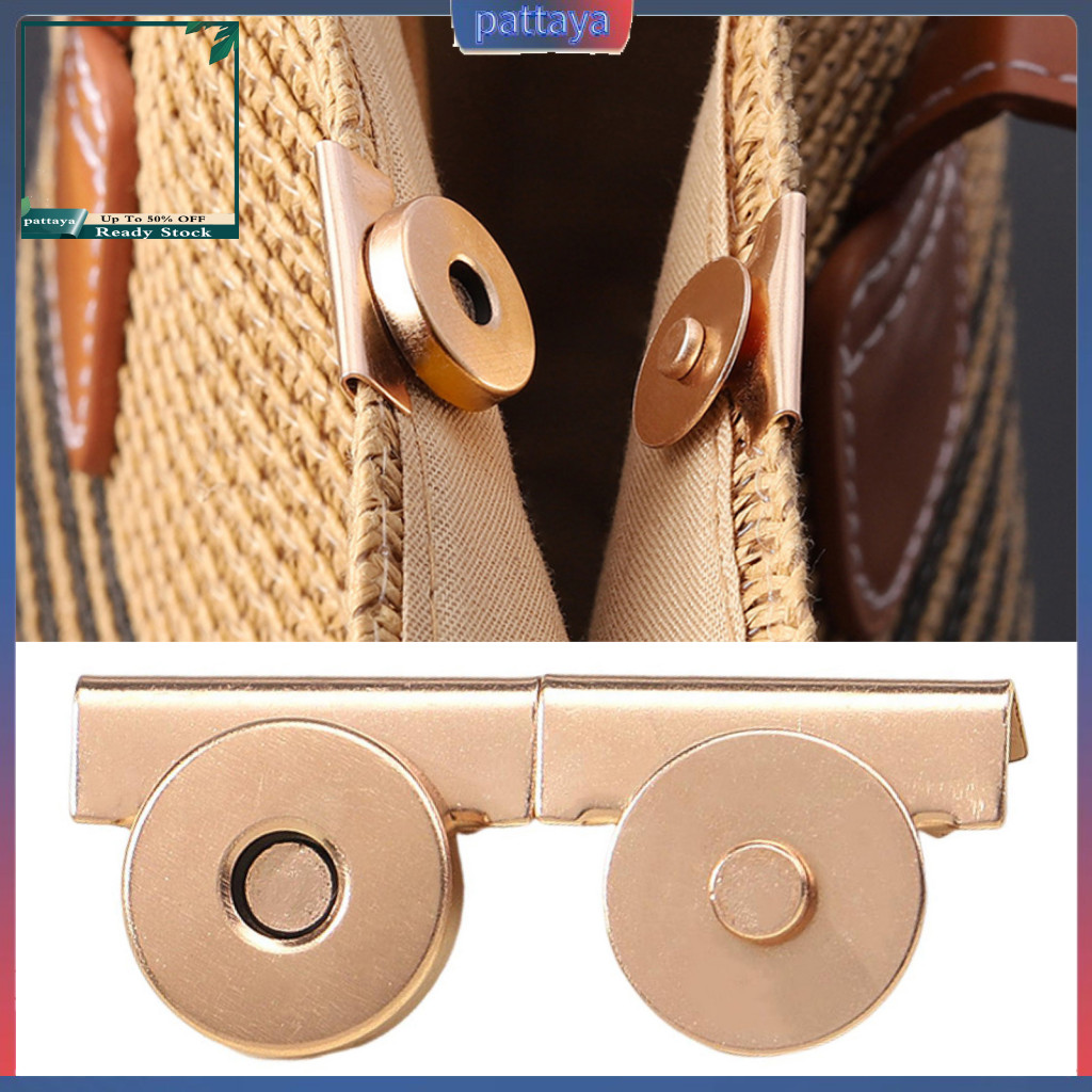 10 Pairs Magnetic Snap Buttons No-sew Bag Closures for Purses Totes Diy Crafts Leather Goods Fasteners Durable and Easy