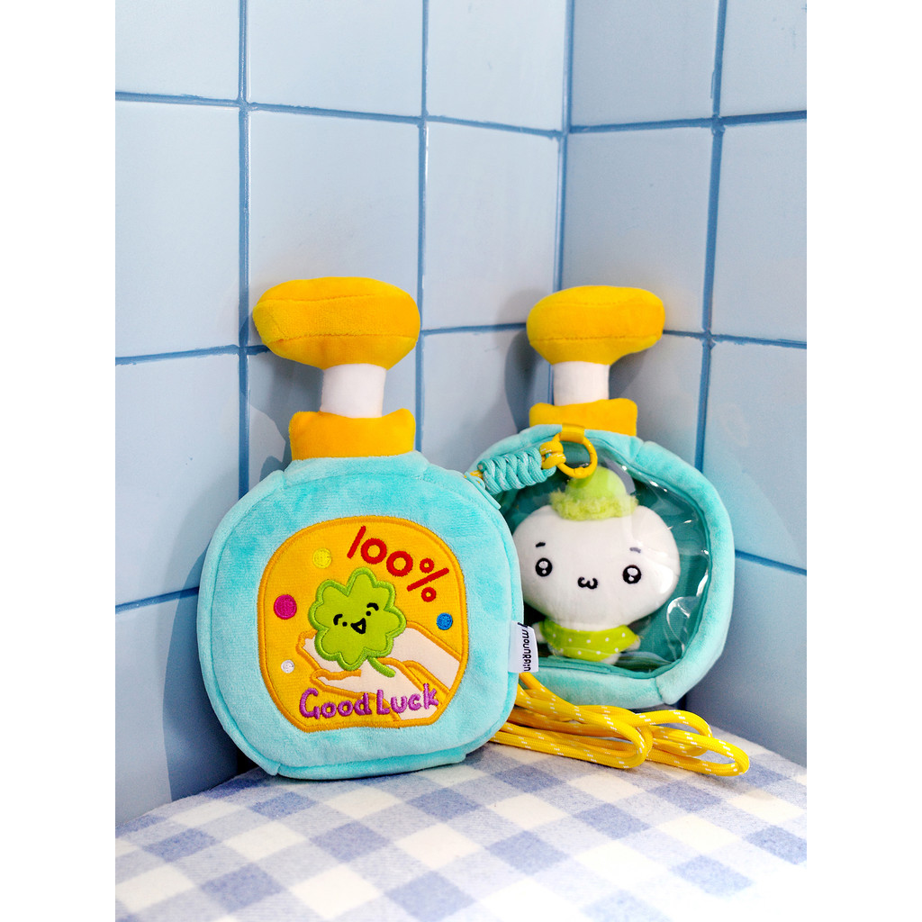 {Pick up Good Luck} Chuva Cruzando a Montanha Original Desinfetante para as Mãos Bolsa de Moedas de Pelúcia Lanche Engra