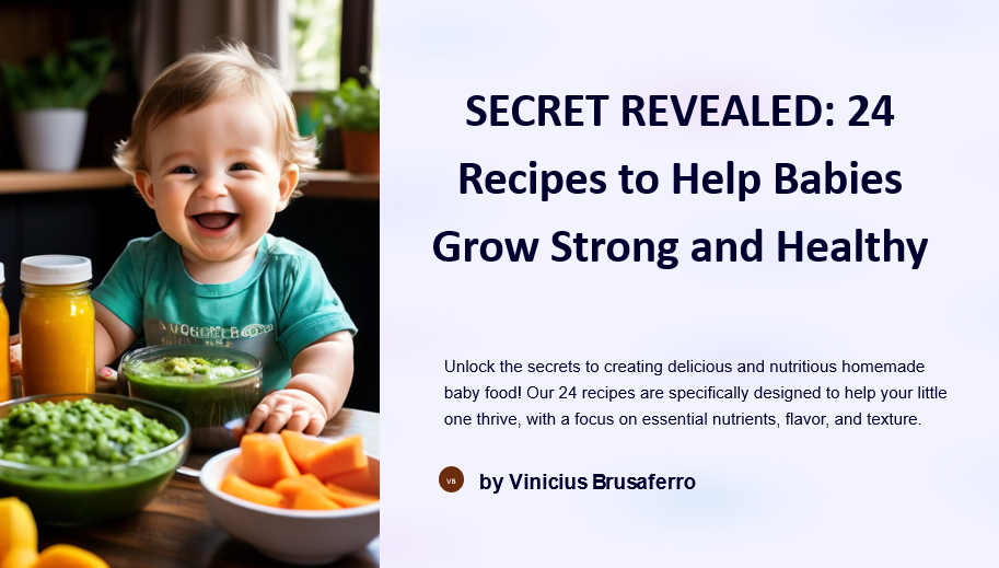 SECRET REVEALED: 24 RECIPES TO HELP BABIES GROW STRONG AND HEALTHY
