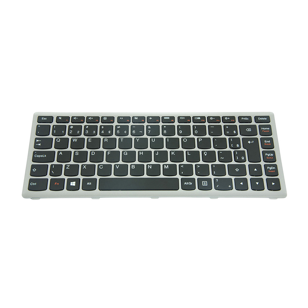 Teclado para Notebook Lenovo Ideapad S400 Prata