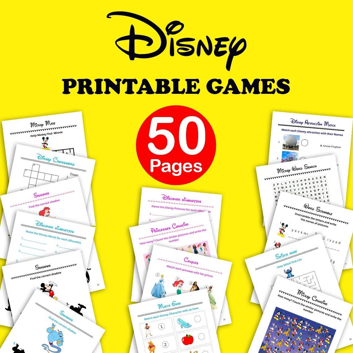 Printable Disney Games
