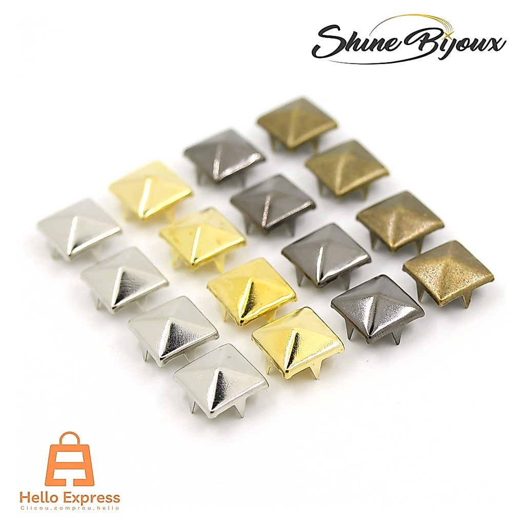Tacha Cravo Mini Pirâmide Spike 7x7mm Baxmann® 500und