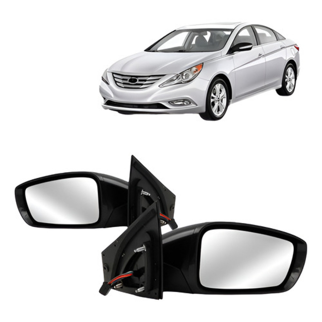 Par Retrovisor Sonata 2011 A 2014 Eletrico Retratil C Pisca