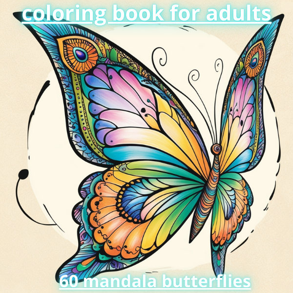 ADULT COLORING BOOK 60 MANDALA